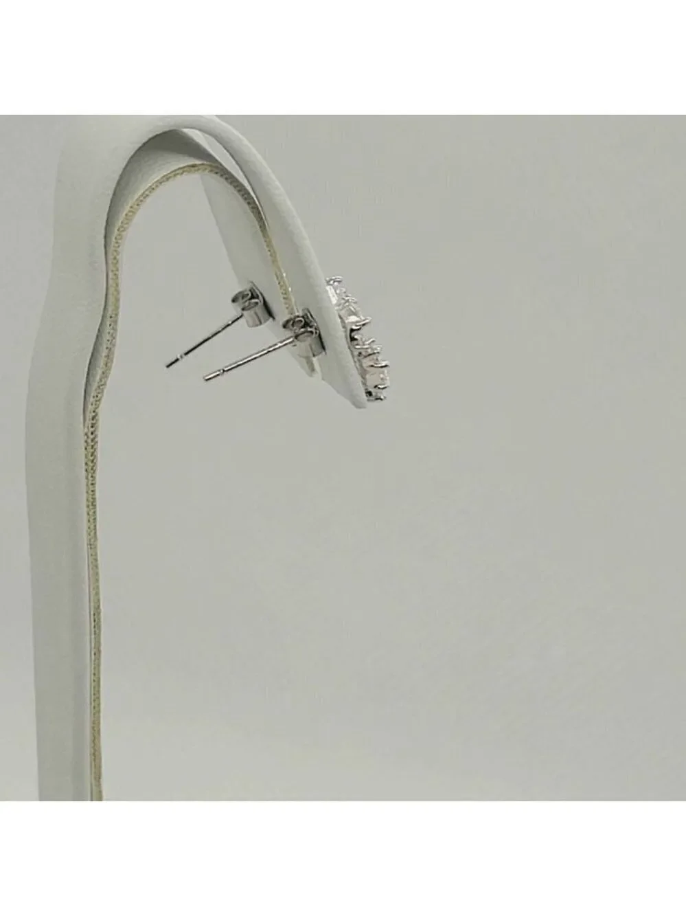 Brand New Sterling Silver 925 Heart With cubic zirconia Stones  Earrings